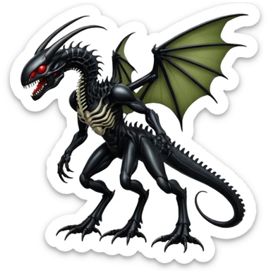 Venom-Xenomorph-Darkrai-Scyther-fusion, full body sticker