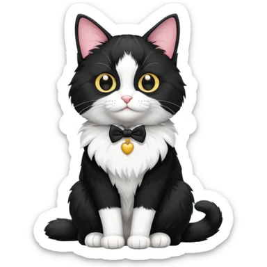 Tuxedo cat sticker