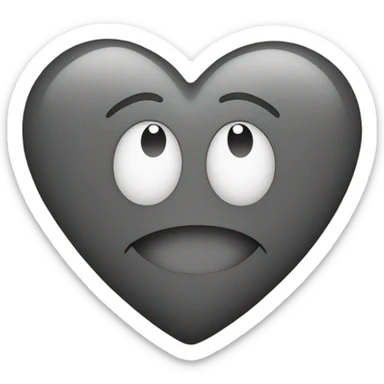 Heart with a smiley face sticker