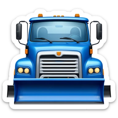 Snowplow truck sticker