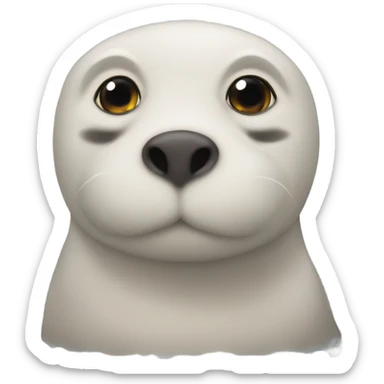 Foca tierna comiendi sticker