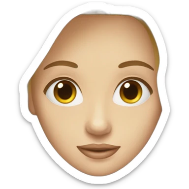 Fille blanche blonde et un peu brune sticker