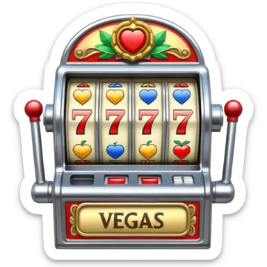 Slot machine, las vegas sticker