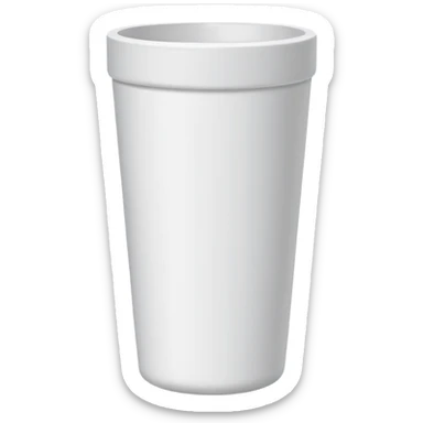 styrofoam cup no lid double cp sticker