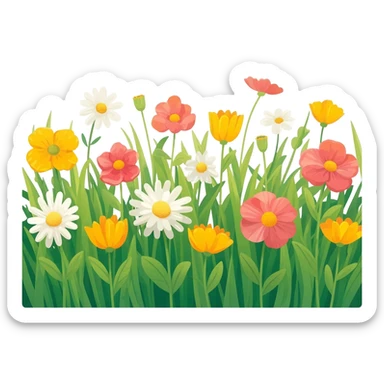 Campo de flores sticker