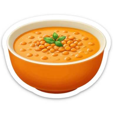 orange Lentens soup sticker