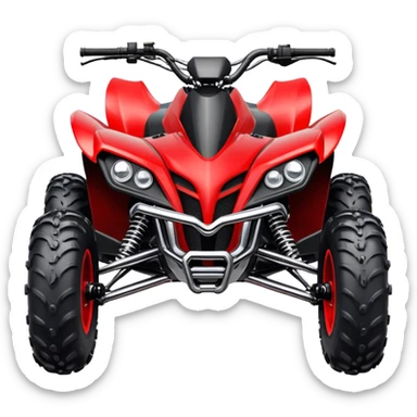 atv quad banshee front sticker