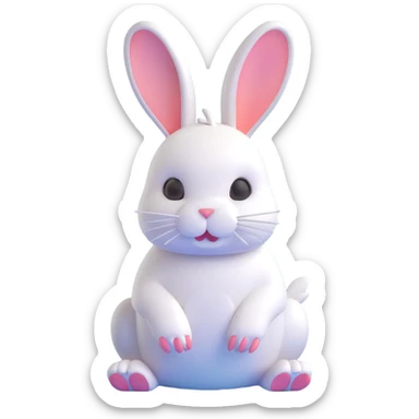 Rabbit sticker