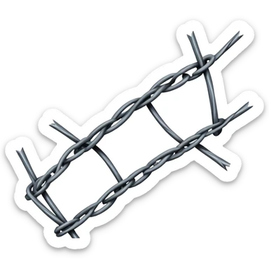 barb wire sticker