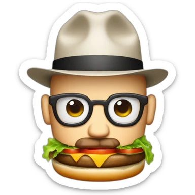 Heisenberg as a burger sticker