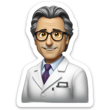 Andy Garcia mad scientist sticker