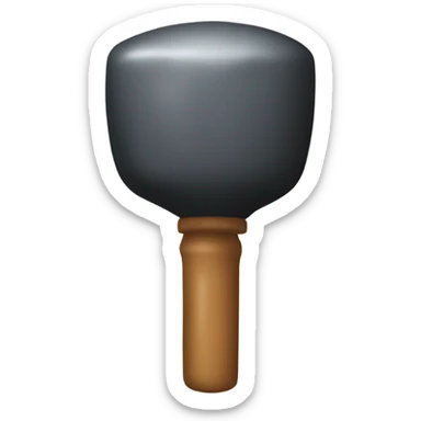 toilet plunger sticker