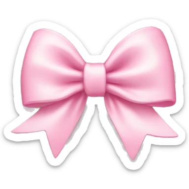 Baby pink bow  sticker