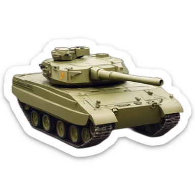 Leopard tank sticker
