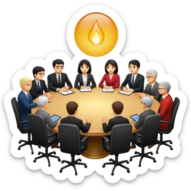 Light & Code Roundtable Bahai sticker