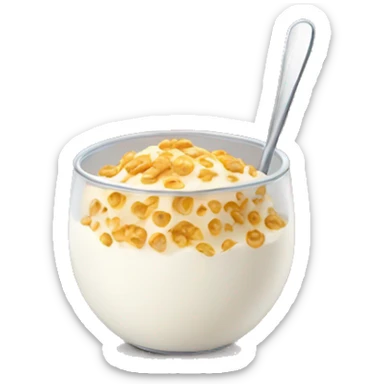 Cereals with milk sticker