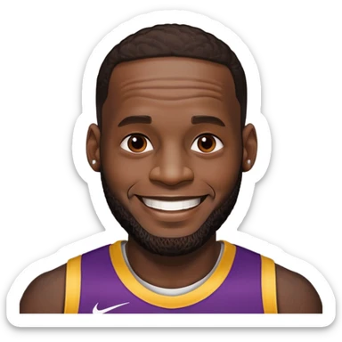 lebron james king sticker