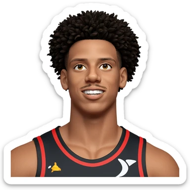 smiling boy in sportswear sticker