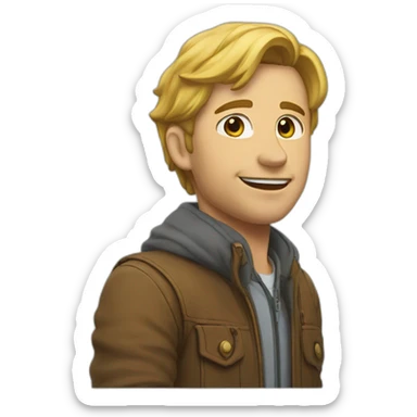 Escala subiendo sticker