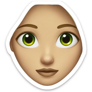 Darkblonde-hair-big-green-eyes-girl sticker