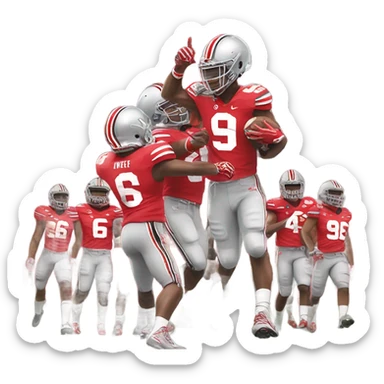 Ohio state football national championship sticker
