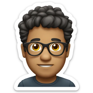 Gordito con lentes sticker