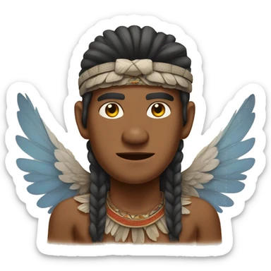 Fahmi tribe man with wings sticker