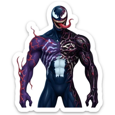 Venom-Xenomorph-Darkrai-Genesect-fusion  sticker