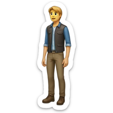 Homme baisse femmme sticker