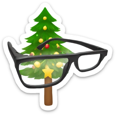 Yellow Megane with christmas tree sticker