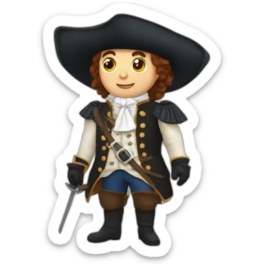 french musketeer sticker