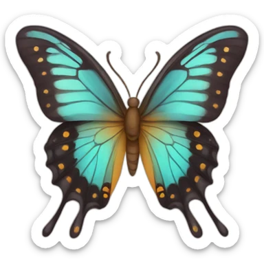 butterfly love face emoji sticker