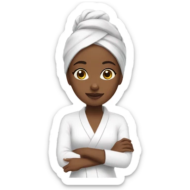 Girl spa day sticker