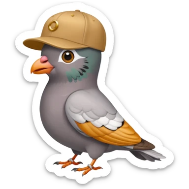 Pigeon rapping  sticker