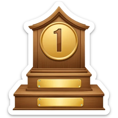 1st place podium sticker