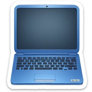 Laptop blue  sticker