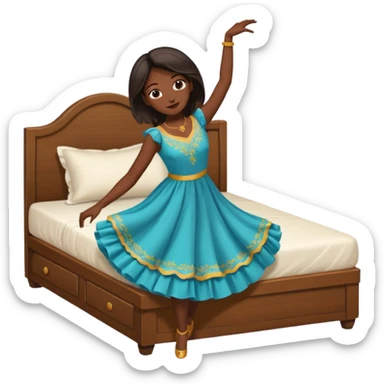 стол,кровать,голова вниз, спереди и сзади, танцы sticker