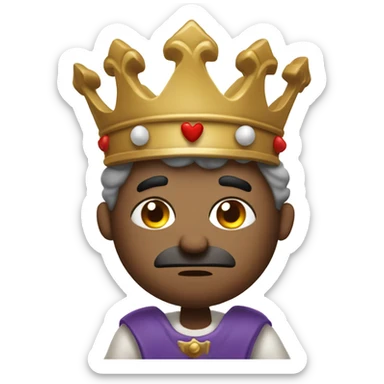 disgruntled king cooking gumbo  sticker