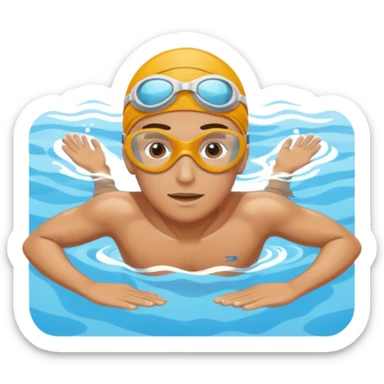 swimmer swim sticker