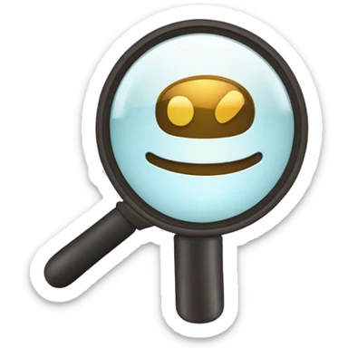 Logo for SAIPEK AI App Entoty recognition, magnifying glass sticker