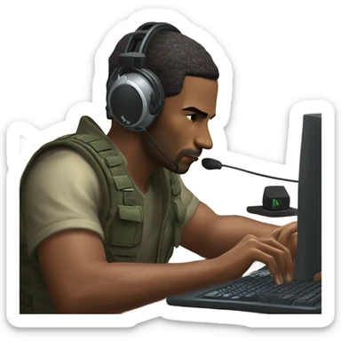 A man playing Counter-Strike 2 sticker