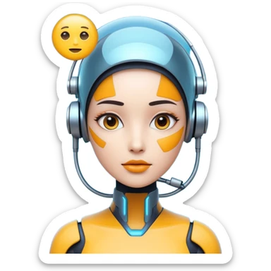 AI with thinking sticker