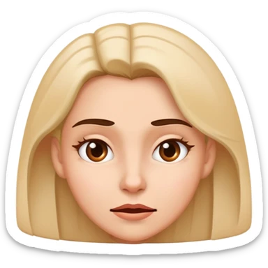 woman emoji with tricky mischievous face thinking expression sticker