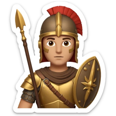 soldado cartaginés de las guerras púnicas sticker