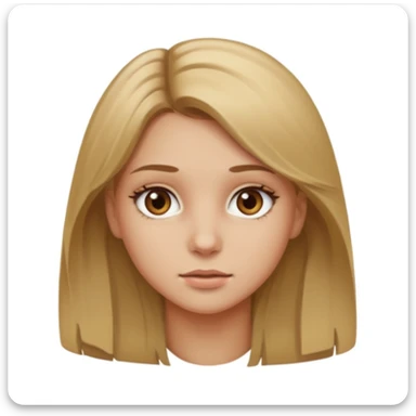 light brown eyed and dirty blonde girl sticker