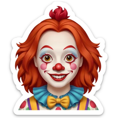 wendy thomas  the clown from gta rp nopixel sticker