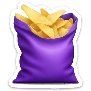 Purple bag of chips sticker