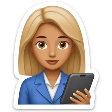 Mujer trabajando  sticker