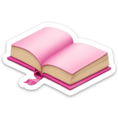 pink book sticker