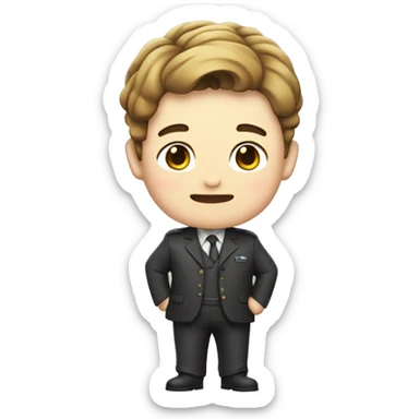 김치를 판매하는 듯한 남자의 상반신 sticker